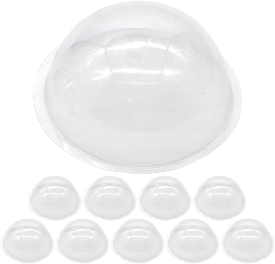 BESPORTBLE 20Pcs Clear PVC Half Dome for DIY Crafts, Snow Globe Replacement, Candy Holder, and Home Decor - 3.54 Inch Transparent Ornament