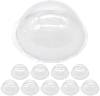 BESPORTBLE 20Pcs Clear PVC Half Dome for DIY Crafts, Snow Globe Replacement, Candy Holder, and Home Decor - 3.54 Inch Transparent Ornament