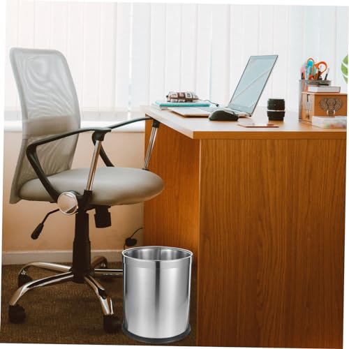 Caneca de basura de acero inoxidable para baño miniatura 4