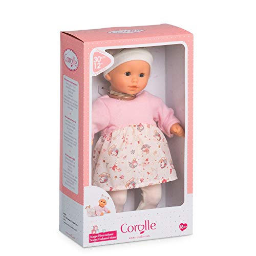 Corolle - Margot Enchanted Winter - Mon Premier Poupon Bebe Calin 12' Baby Doll, Pink/White, 12 inches
