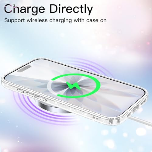 Image of JETech Glitter Case for iPhone 17, Clear