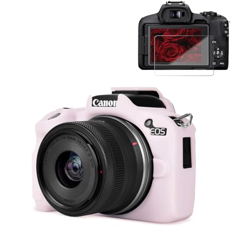 Funda de silicona para cámara Canon EOS R50, color Jelly Pink miniatura 1