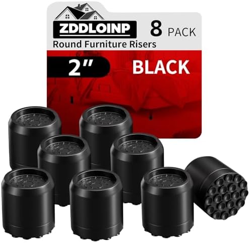 Amazon.com: ZDDLOINP Bed Risers 2 Inch, Round Furniture Risers with ...