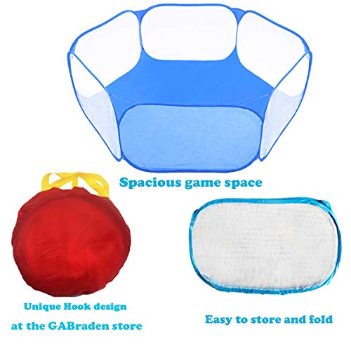 GABraden Small Animals Tent,Reptiles Cage,Breathable Transparent Pet Playpen Pop Open Outdoor/Indoor Exercise Fence,Portable Yard Fence for Guinea Pig,Rabbits, Hamster,Chinchillas and Hedgehogs - Image 5
