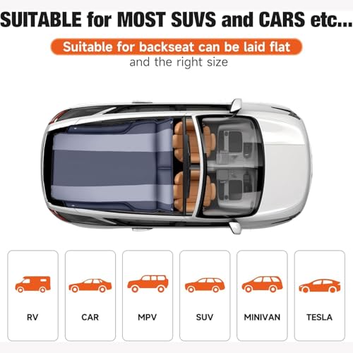 SUV Luftmatratze Auto Bett Camping Kissen Verbesserte Verdickte und Universal Matratze für Reisen Verwendung in Ihrem Auto RV Mini-Van MPV Kofferraum