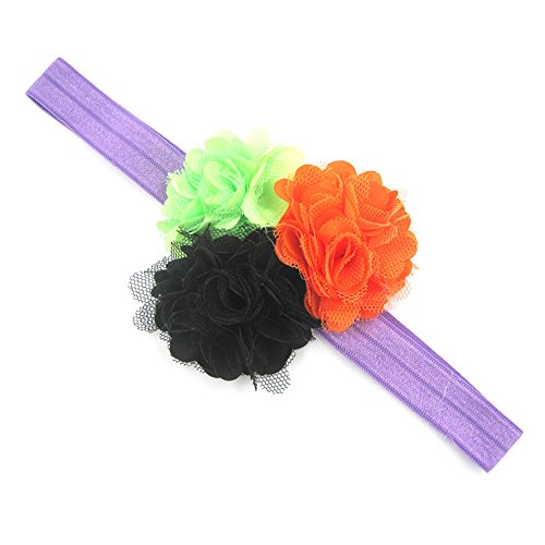 Preisvergleich Produktbild OverDose Damen Happy Halloween Baby Mädchen Halloween Blume Nette Stirnband Bogen Elastisches Haar Kopf Haarband Fotografie Requisiten Cosplay Tanz Rave Für Festival