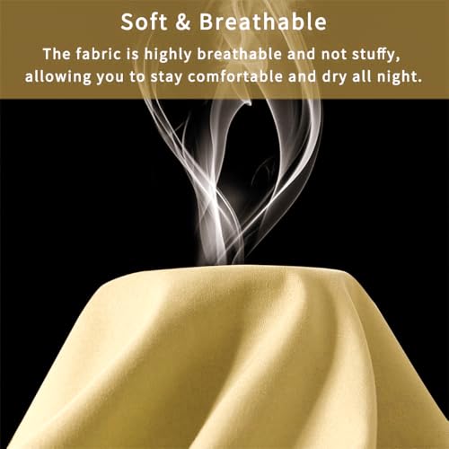 Image of Body Pillow Pillowcase with Zipper 1 piece,Gold,20 inchx54 inch