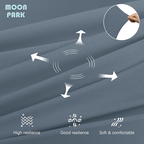 Image of MOON PARK Pregnancy Pillows for Sleeping - U Shaped Full Body Maternity Pillow with Removable Cover - Support for Back, Legs, Belly, HIPS - 65 Inch - Grey - Cooling Cover