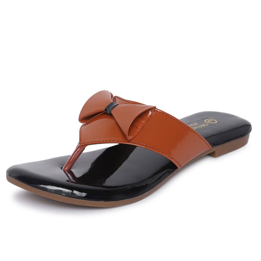 ORTHO JOY Extra-Soft Stylish & Fancy Doctor Slippers for women - Brown (B09RQVWR1R) Amazon Price History, Amazon Price Tracker