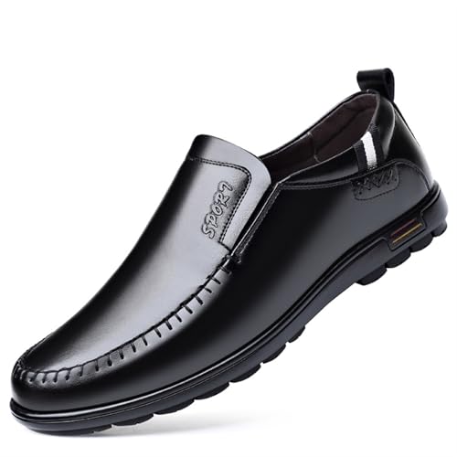 Dress Shoes for Men Men's Real Leather Loafers Slip-On Moccasins for Comfortable Everyday Wear