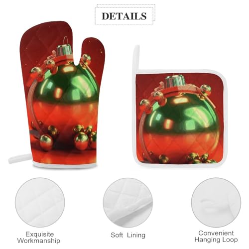Gants de cuisine Noël dorés : le cadeau idéal pour passionnés de cuisine