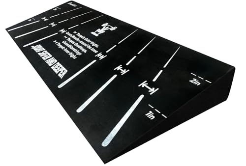 Greatshoot Squat Wedge Block, Professional One-Piece Heel Elevated Slant Board for All-Position Squats, Knees Over Toes, Weightlifting, Calf Stretches ect.. Home and Gym Equipment.