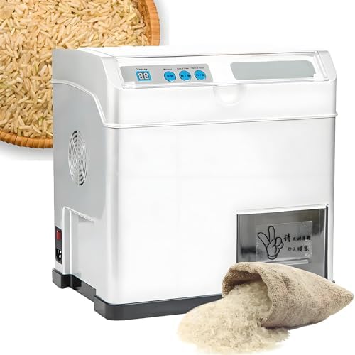 30 Kg/H Wheat Cereals Sheller, 500W Electric Rice Milling Machine, Paddy Huller Sheller Automatic Peeling Rice Dehuller for Grain Mill