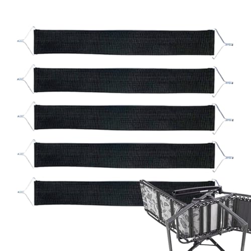 Genérico Correas De Repuesto para Silla Plegable De Nailon - 43x5cm | Cinturón Elástico De Tumbona Reforzado - Tirantes De Sillón Gravedad Cero Pieza Reparación Reclinable Jardín