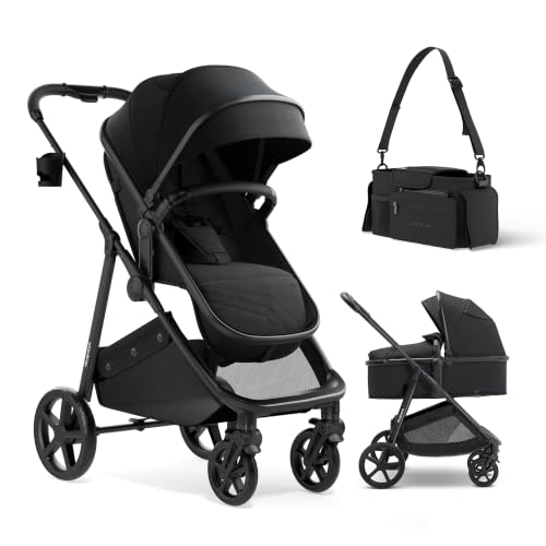 Image of Mompush Wiz 2-in-1 Bassinet Stroller, Reversible Seat, Universal Organizer