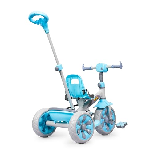 Image of Luusa Emo-G Light & Musical Tricycle for Kids | Baby Tricycle with 3 Adjustable Parental Control for 2 Years to 5 Years for Boys|Girls (Carrying Capacity Upto 30KGS) (Blue)
