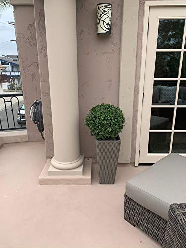 24''T 18''D Artificial Trees For Outdoors Set Of 2 Potted Bushes Home Decor Artificial Topiariy Trees For Front Porch #TOP4