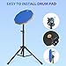 12 Inch Practice Drum Pad with Stand and Sticks, Beginner Snare Drum Pad with Drumsticks and Carrying Bag, Double Sided Silent Drum Pad (Blue)