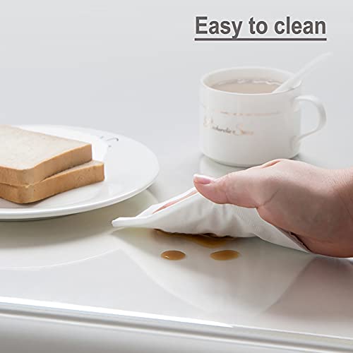 Protection de table imperméable en PVC anti-tache de 2 mm pour préserver vos meubles fragiles - 4
