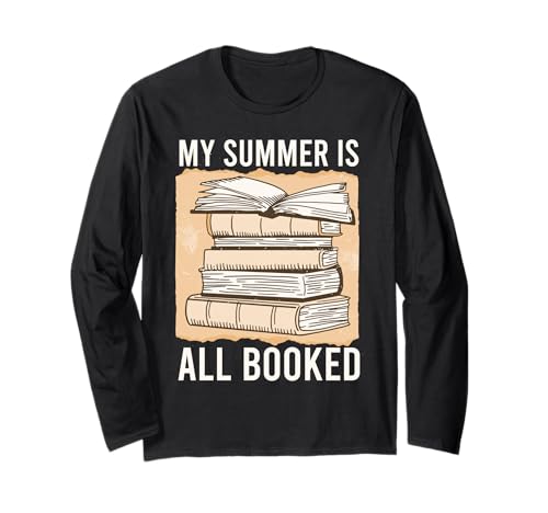 My Summer Is All Booked Funny Bookworm Reading Gift Manga Larga