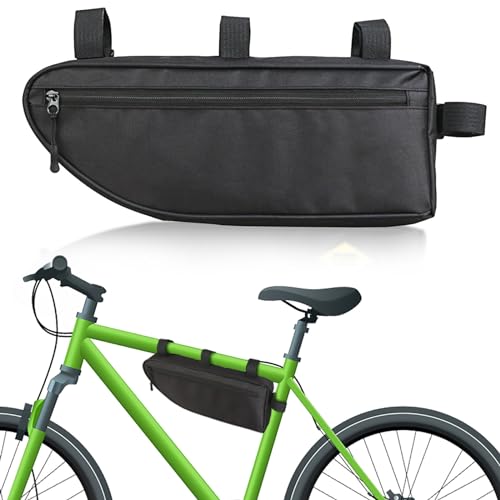 Kytpyi, Borsa Telaio Triangolo Bici 34.5x13x5.5cm, 2L Grande Capacità, per Mountain Bike e Bici da Strada