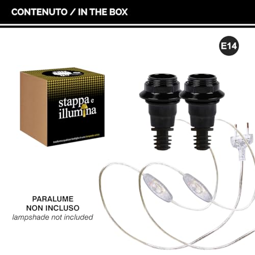 Kit lampe bouteille E14 pour une déco intérieure cosy x2