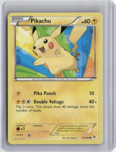 2012 PKM Boundaries Crossed Pikachu 50/149 Common TCG Trading Card Game Card