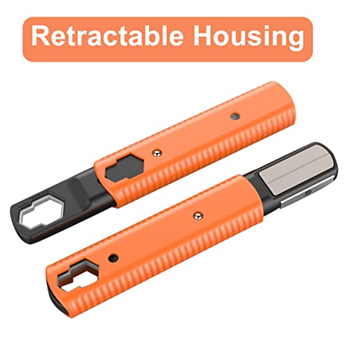 Moniss Pedra de afiar portátil portátil ao ar livre multiferramenta ferramenta de afiar com chave fe