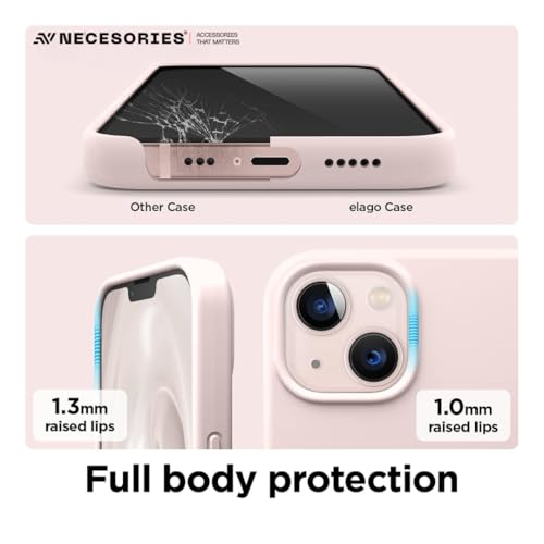 Image of Liquid Silicone Case Compatible for iPhone 13 | Slim Back Cover | Soft Touch Bumper | Shockproof Drop Protection | Microfiber Cloth Inside | Sleek Solid Design