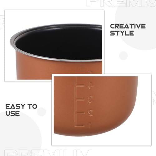Olla interior para olla arrocera con revestimiento premium de 1,6 L 4