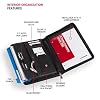 Wenger Concept Zippered Padfolio, Padded Document Organizer, Black
