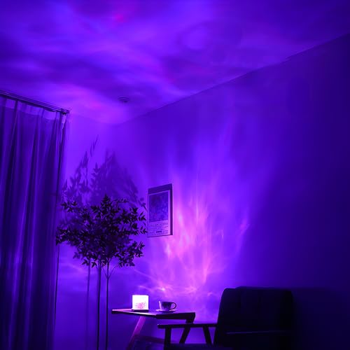 Ocean Wave Light Projector | Northern Lights Aurora & Crystal Ripple Lamp | Ocean Mood & Night Light with Remote, Multi-Mode Moving Waves & Aurora Effects for Bedroom, Living Room & Romantic Ambience by Vita - Used condition - Image 6