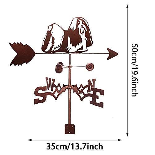 Girouette Cocker Spaniel en acier inoxydable anti-rouille indicateur de vent