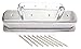 Racing Power Company R6150 Tall Aluminum Circle Track Center Bolt Valve Cover with Tubes for Small Block Chevy
