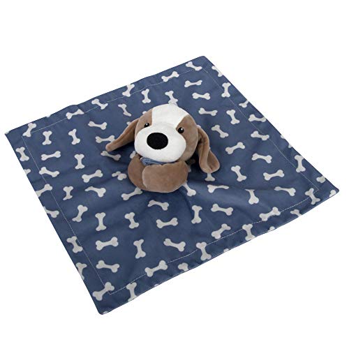 Image of Minky Animal Snuggler Lovey Blanket for Kids, Babies, Boys, Girls, Gender Neutral Security Blanket with Stuffed Animal
