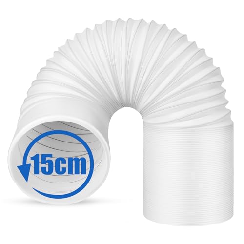 TOOLSGO Abluftschlauch-Kupplung 150mm | Für Mobile Klimaanlagen | Rechts & Links Gewinde | ABS Material