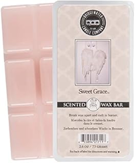 Bridgewater 73g Sweet Grace Wax Melts Snap Bars, Highly Scented & Long Lasting Soy Blend Wax Melt, Highly Scented for Oil Burner, Home Fragrance Notes: Passion Fruit, Tea, Patchouli, White Chocolate