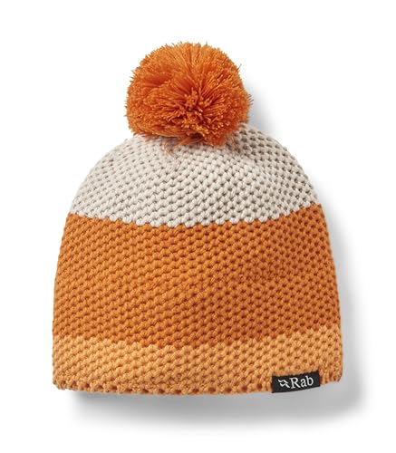 Rab Monzino Bobble Beanie - Warm Skull Cap for Hiking, Climbing, & Skiing - Dark Melba/Melba - One Size