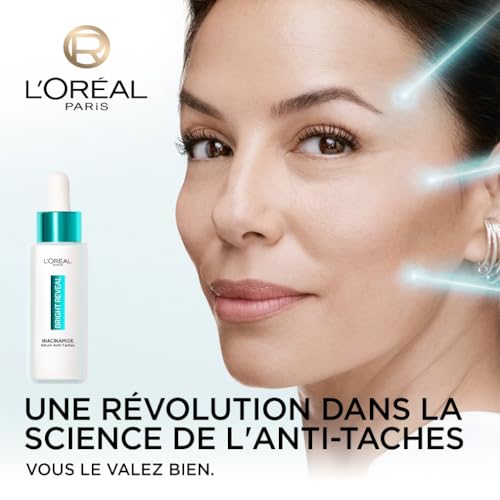 L'Oréal Paris - Sérum Anti-Taches - Enrichi en Mélasyl et Niacinamide - Teint Éclatant et Unifié - Exfoliant Doux - Pour Tous Types de Peau - Bright Reveal - 30 ml
