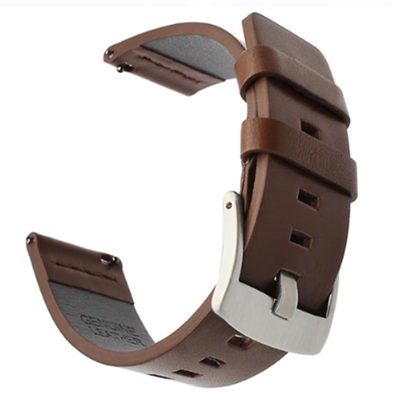 Bracelet 18mm Garmin Venu 2S cuir noir anti irritation pour Vivoactive 4s