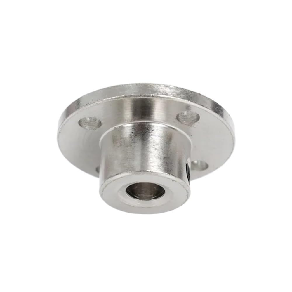 WEKONUMEX Flange Shaft Coupling, Rigid Flange Coupling Connector Lathe Faceplate Motor Guide Shaft Coupler 2-14mm(7mm)
