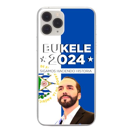 Coque iPhone 11 Pro Max El Salvador drapeau design Nayib Bukele multicolore protège-téléphone