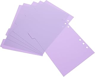CAXUSD 6 Peças Etiquetas Para Notebook Bloco De Notas Clipes Para Fichário Bloco De Notas Etiqueta Fichário Separadores Para Fichário Divisores De Fichário Perfurados Linha Divisória