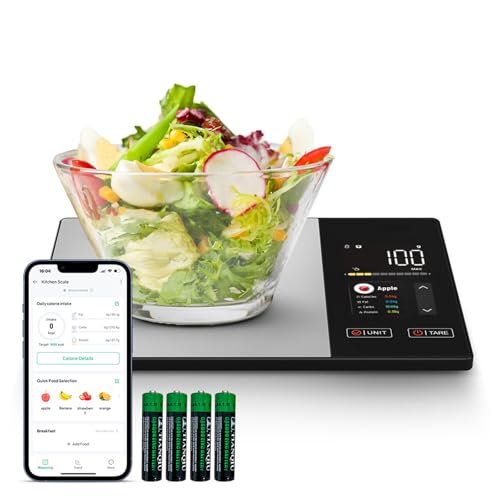Smart Nutrition Food Scale with App Sync, Tracks 23 Nutrients (Ca...