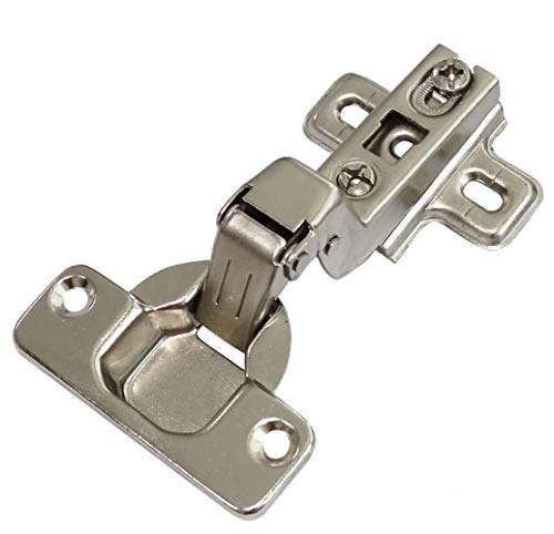Set di 4 cerniere a scomparsa a incasso per ante di mobili.