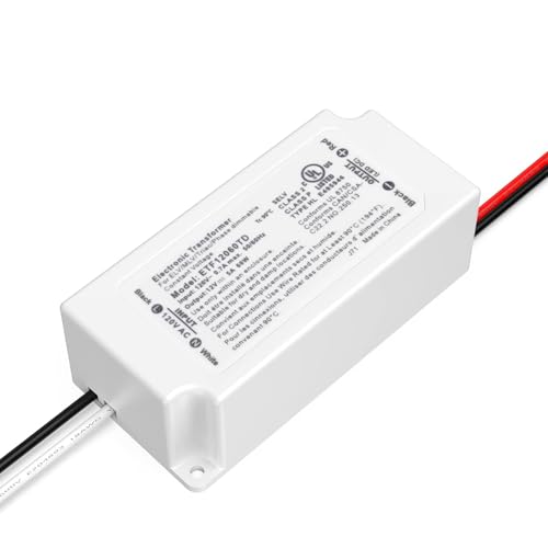 Image of LED Driver 60W Triac Dimmable Power Supply Transformer | AC100-130V to DC12V, Compatible with Most Dimmers, UL Certified, Class 2, Class P Certified