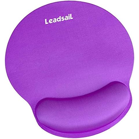 LeadsaiL Mouse Mat Round Gaming Mouse Pad with Wrist Support, Non-slip Rubber base, Waterproof Surface, Mousepads with Wrist Rest, Compatible with Laser and Optical Mice for Gaming, Office Working Cover