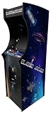 All American Arcades Full-Size Arcade Machine with Working Coin Door – 516 Retro Games – 19” LED Screen, 2-Player Controls, Home or Commercial Use – Made in The USA