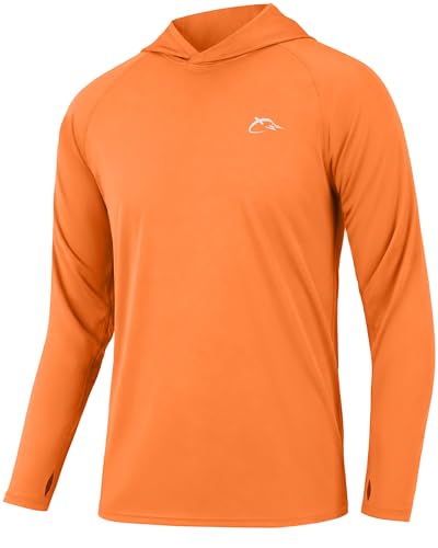Image of FISHEAL Men's Camo Fishing Hoodie, UPF 50+ Long Sleeve Sun Protection Shirt