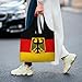 GOAYETN Flag German Coat of Arms Tote Bag, Reusable Grocery Bags, Large Canvas Tote Bag for Travel Shopping Work Daily Use